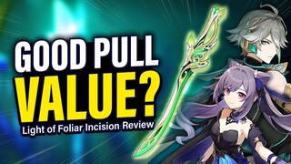 LIGHT of FOLIAR INCISION REVIEW! How it Works, Best Users, Pull Value | Genshin Impact 3.4