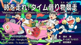 Doraemon subtitle Indonesia episode Melintasi waktu! berlomba lari mencari barang melewati waktu'