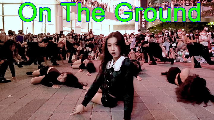 【4K】Banyak sekali penonton! Penampilan cover jalanan ROSÉ - 'On The Ground'