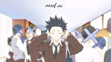 A Silent Voice Amv.x.Golden Hours.