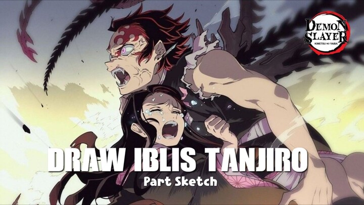 DRAW Tanjiro iblis, ternyata iblis terkuat bukanlah muzan melainkan.... 😱