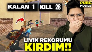 LİVİK KİLL REKORUMU KIRDIM!! - PUBG MOBİLE