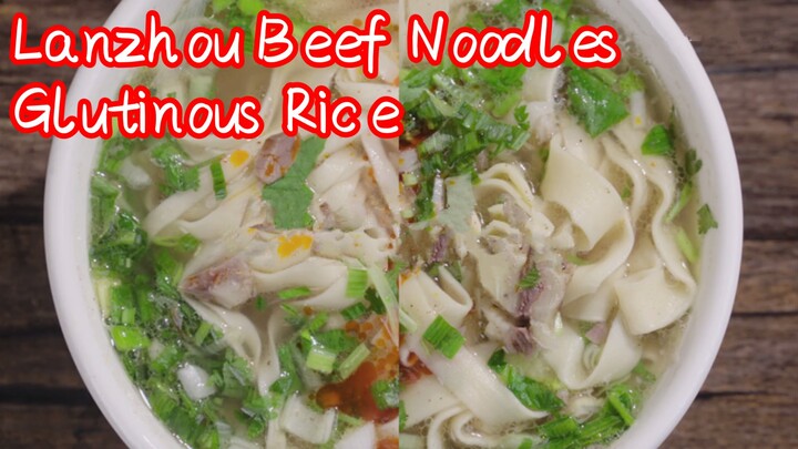 Lanzhou Beef Noodles + Glutinous Rice