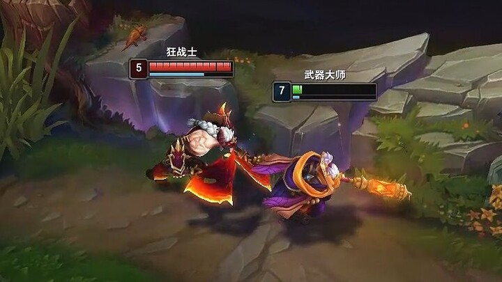 That day, he had his axe practically pressed against my forehead!