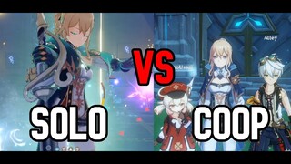 Free to Play Solo VS Coop in a AR45 Domain│Genshin Impact
