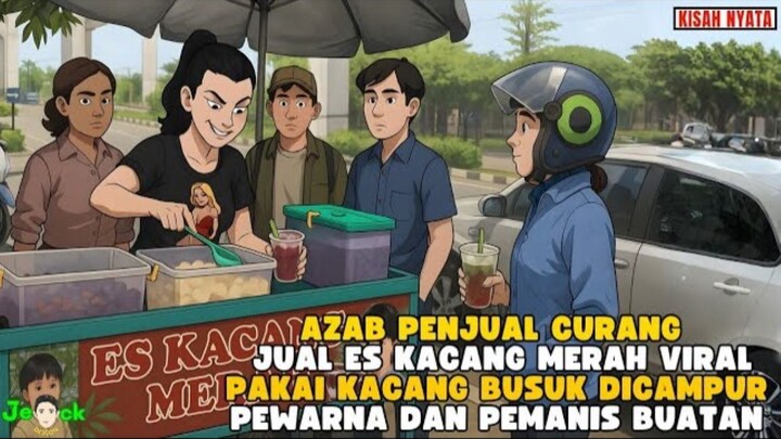 AZAB PENJUAL CURANG  JUAL ES KACANG MERAH VIRALPAKAI KACANG BUSUK DARI TEMPAT SAMPAH
