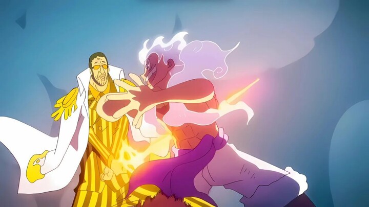Luffy Gear 5 vs Kizaru & Zoro vs Luccy full fight「One Piece Egghead Island Arc A