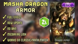 MASHA DRAGON TAMER EPIC SCRIPT SKIN 2020 NEW EPIC SKIN MOBILE LEGENDS