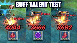 NEW TALENT BUFFS ON HILDA TEST | MOBILE LEGENDS