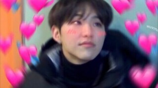 【seventeen】当小八摸茸茸脸脸，太可爱了吧，那时候脸上还有点肉肉