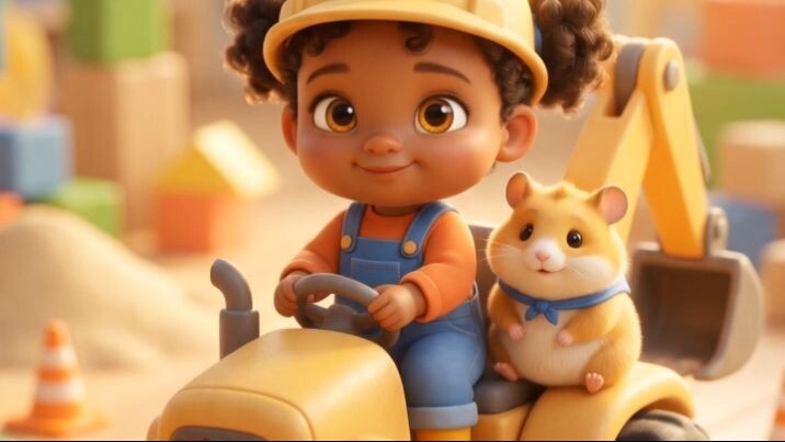 The Little Builder and the Helpful Hamster