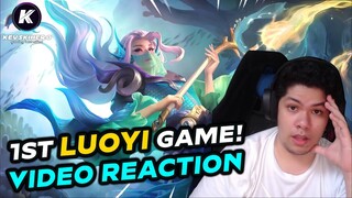 MY 1ST LUOYI GAMEPLAY REACTION | MLBB