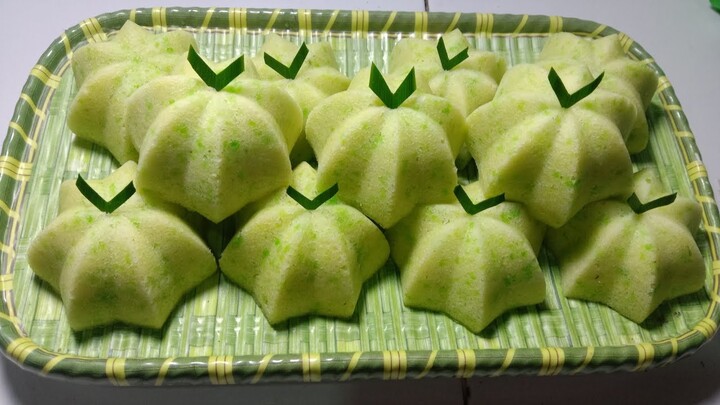 BOLU RASA APEM !! BOLU TAPE KETAN HIJAU SUPER ENAK TAKARAN SENDOK