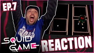 il ponte di vetro 😱​ SQUID GAME : THE CHALLENGE - Reaction SETTIMA PUNTATA ⭕️