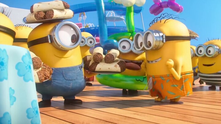 Minions 4k extra: Minions Big Eyes Cute Paradise