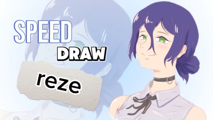 speed draw fan art | reze🥰 [ chainsaw man]