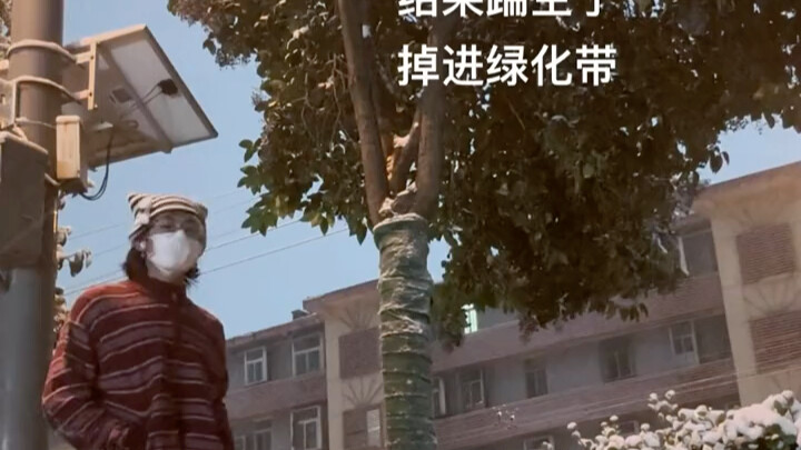 可以一起和我掉进绿化带吗