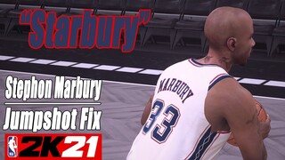 Stephon Marbury Jumpshot Fix NBA2K21 with Side-by-Side Comparison