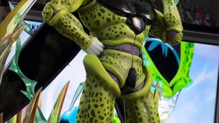 Penjahat yang menindas dan menginspirasi di Dragon Ball, 1/4 patung Cell dari "Kaitian Studio"