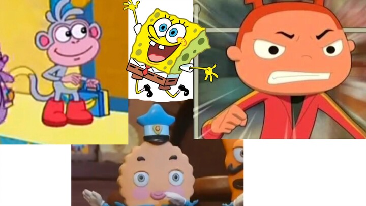 A roundup of animated characters voiced by SpongeBob's voice actor