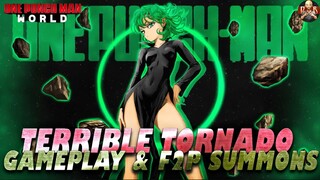 [One Punch Man World] - Tatsumaki is HERE! Gameplay & F2P Summons! Is she worth summoning?