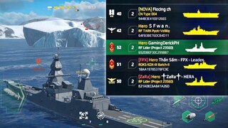 Modern Warships: MW YOUTUBERS vs random players.