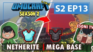 OMOCRAFT S2 EP13 - NETHERITE || MEGA BASE FLOORING (Minecraft Tagalog)