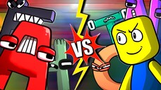 Đại chiến Rainbow Friend, Alphabet Lore kết hợp cùng Noob | Peter Roblox Drawing