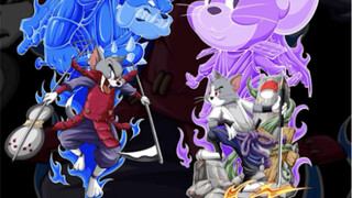 The painting is finally finished! The four laughing Uchiha cats appear!