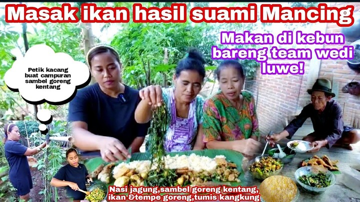 MASAK IKAN HASIL MANCING SUAMI, LANGSUNG MAKAN BESAR BARENG TEAM WEDI LUWE ‼️