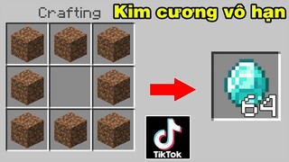 THỬ THÁCH SINH TỒN | TIK TOK CHẾ TẠO KIM CƯƠNG BẰNG ĐẤT VÀ LÀM BỘ GIÁP KC ĐƠN GIẢN
