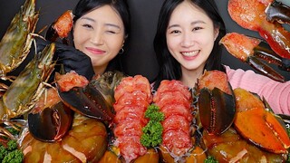 [ONHWA] Tôm sú sốt tương, tiếng nhai tôm hùm sốt tương!🦐🦞❤️ với "Leeby"