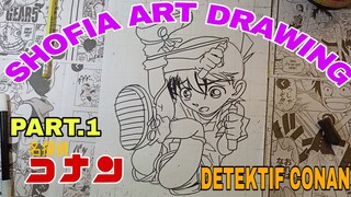 drawing detektif Conan part.1