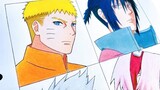 Drawing Naruto , Sasuke , Sakura , Kakashi into Undercut hair