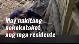 May nakitang nakakatakot ang mga residente sa ilalim ng bahay