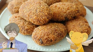 Replika kroket Korokke yang sama dengan Sakura Sakura｜Yang ini terlalu gosong, renyah, dan harum! Ca