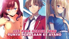 Beberapa Heroin Yang Kepincut Sama Ayanokoji