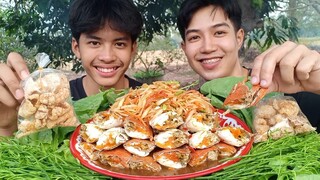 ตำปูไข่แน่นๆ ไข่เน้นๆทุกตัวแซ่บนัวไปพร้อมกับส้มตำ มาแซ่บๆด้วยกันนะครับ