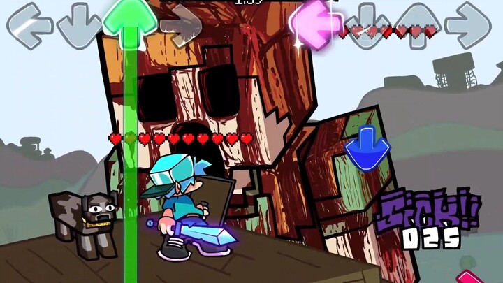 【FNF】เท่สุดๆ!!! ตำนานเมืองในมายคราฟ อเล็กซ์ยักษ์กระหายเลือด คืนวันศุกร์ Funkin’ vs Herobrine Reborn 