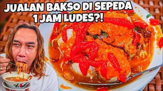 VIRAL! BAKSO SEPEDA TUMPAH CABE  NGANTRI PANJANG JUALAN CUMAN 1 JAM LUDES