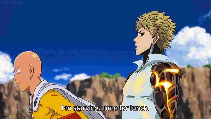 SAITAMA VS GENOS (ONE PUNCH MAN S1-EP 5)
