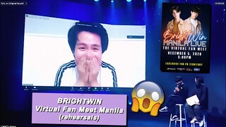 BRIGHTWIN VIRTUAL FAN MEET MANILA REHEARSALS (TINAWAG AKO SA SCREEN!! 😭) [ENG SUB]