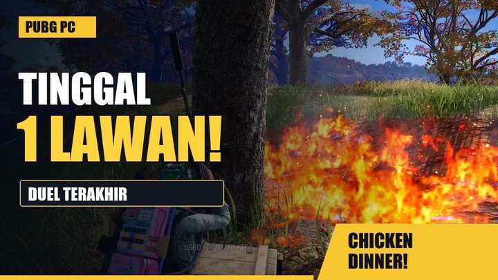 Tinggal 1 Lawan! Duel Terakhir Berujung Chicken Dinner 🔥 | PUBG PC