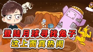 登陆月球寻找兔子？这上面挺热闹的，我还发现了变异金刚兔