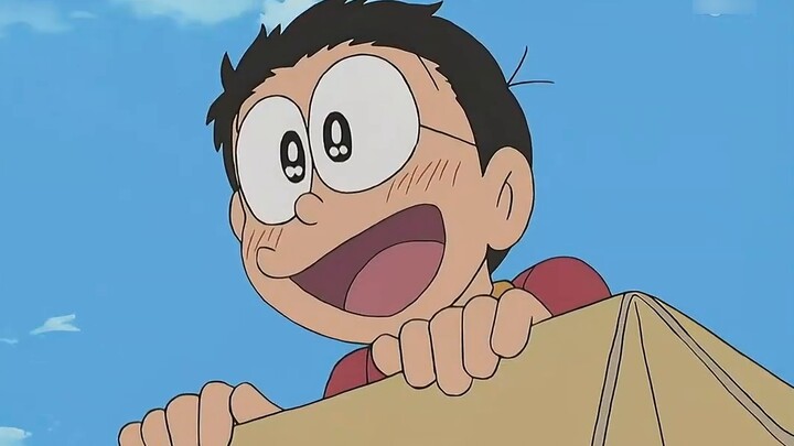 Nobita used the Earth Exit Machine and ran all the way and couldn't stop at all #Doraemon