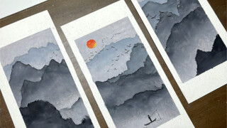 Looking back, the light boat has already sailed past countless mountains.