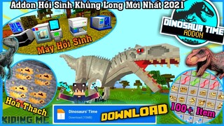 Cách Tải Và Cài Addon Hồi Sinh Khủng Long Mới Nhất 2021 Siêu Phẩm Cực Hay Mcpe (Có Link) | KIDING MC