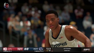 NBA2K21 MODDED FULL GAME HIGHLIGHTS HAWKSVS GRIZZLIES I NBA Regular Season I  I November 27, 2021