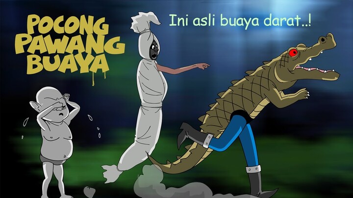 Pocong Pawang Buaya - Kartun Hantu Lucu