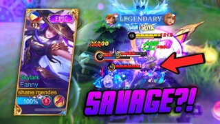 FANNY 1v5 SAVAGE?! AGGRESSIVE RANK GAMEPLAY | MLBB